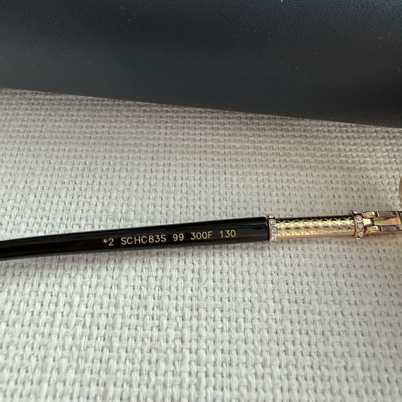 CHOPARD SUNGLASSES SCHC83S 300 F99 WOMEN METAL GREY WITH CASE - Picture 7 of 9